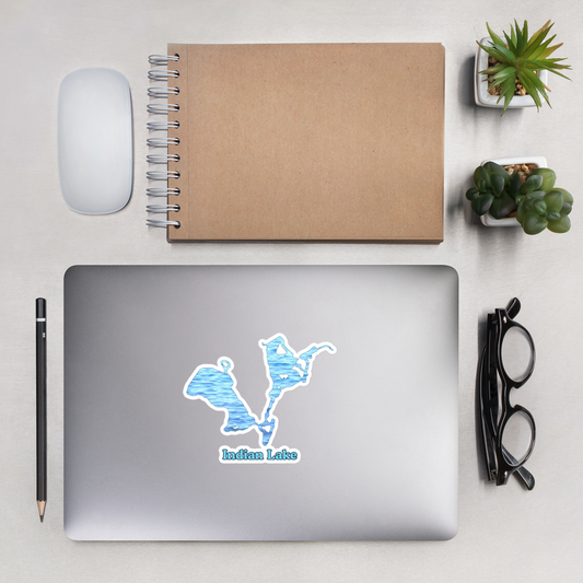 Indian Lake Stickers in two sizes