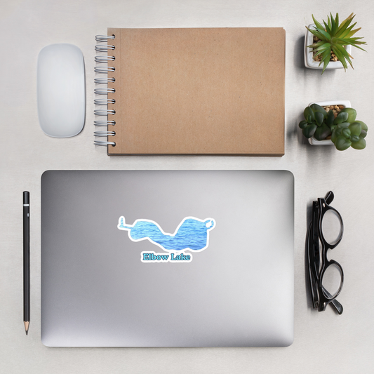 Elbow Lake Stickers in two sizes