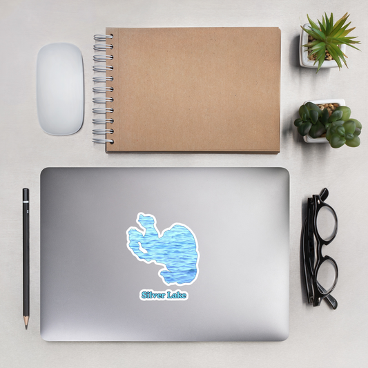 Silver Lake Stickers in two sizes