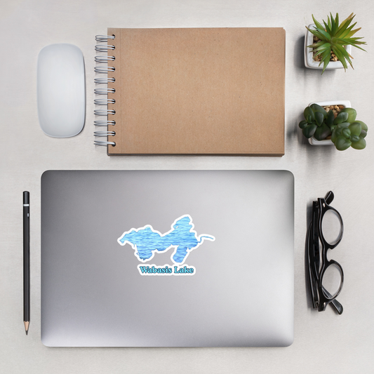 Wabasis Lake Stickers in two sizes