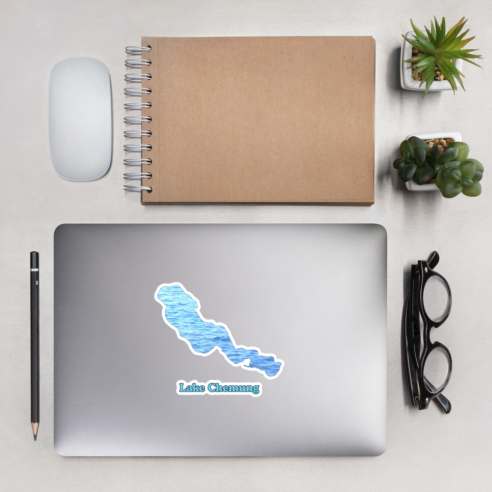 Lake Chemung Stickers in two sizes