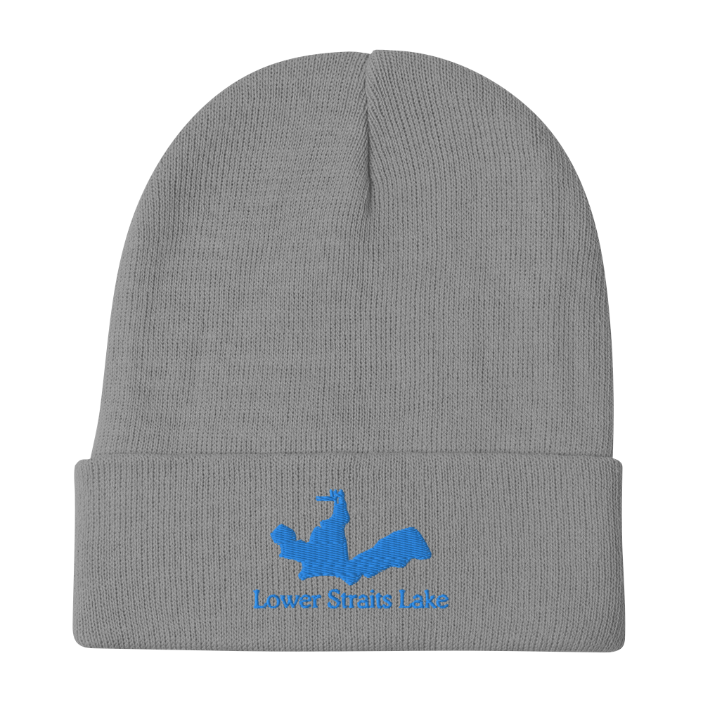 Embroidered Beanie with Lower Straits Lake