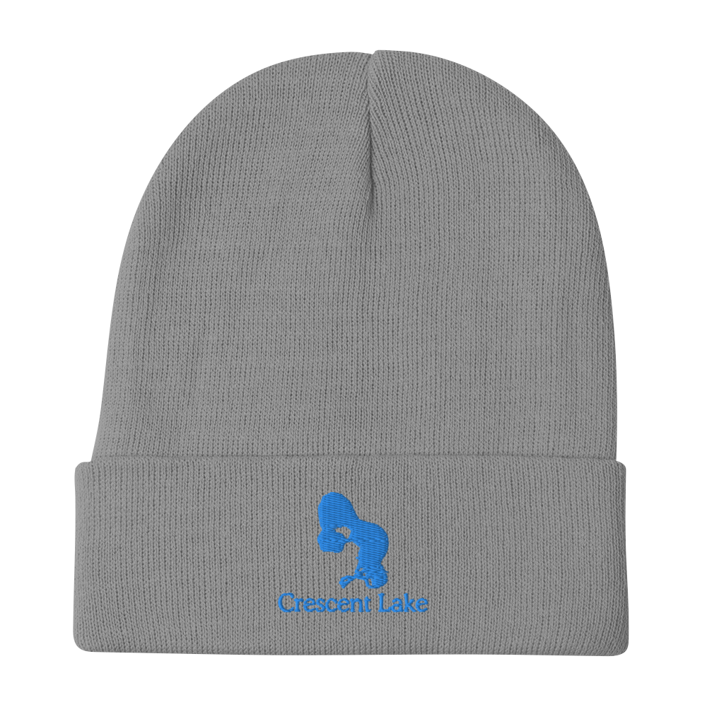 Crescent Lake Embroidered Beanie Hat