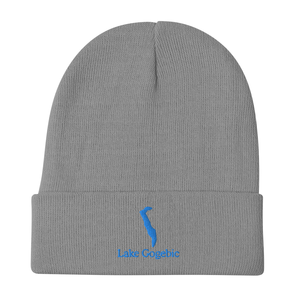 Lake Gogebic Embroidered Beanie Hat