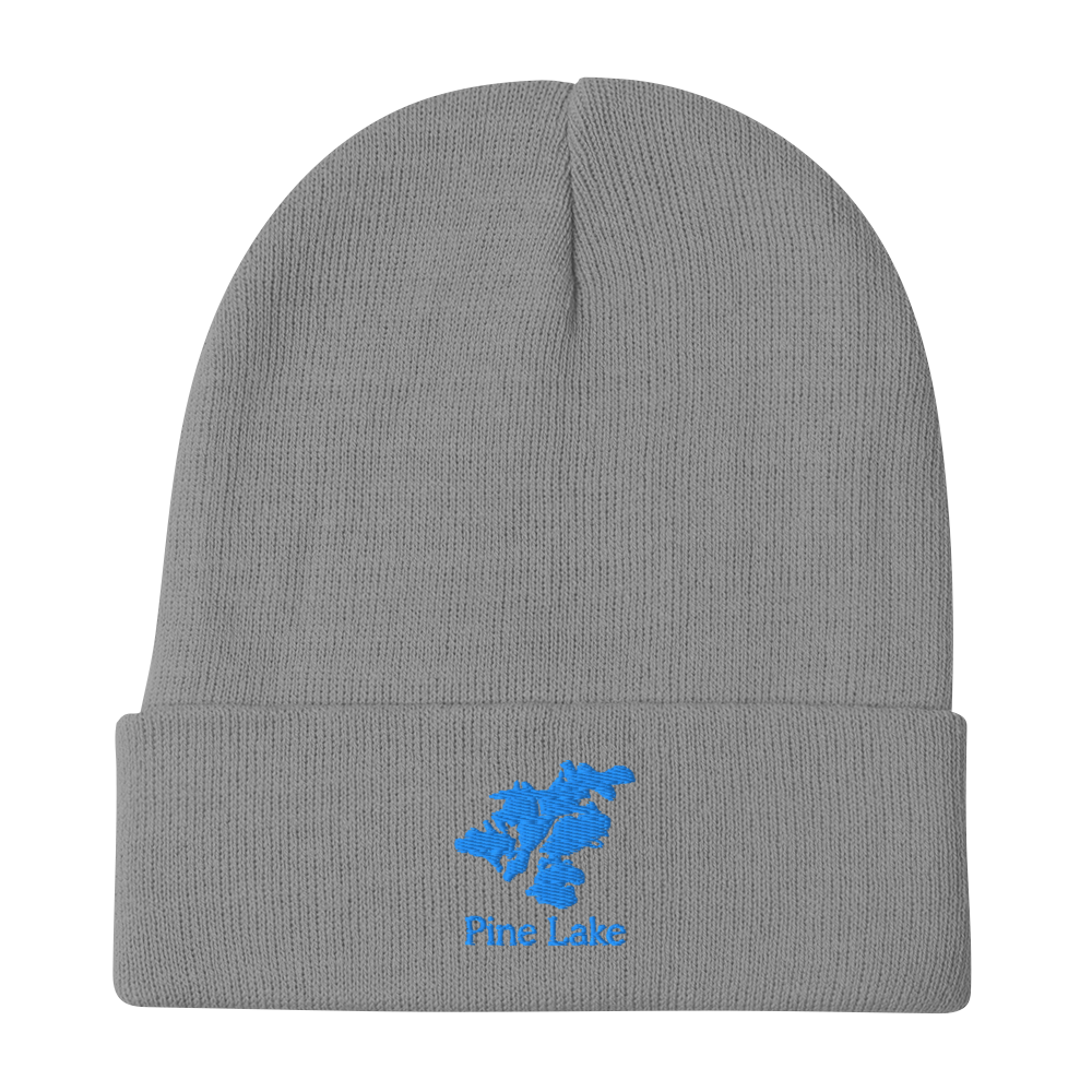 Pine Lake Embroidered Beanie Hat