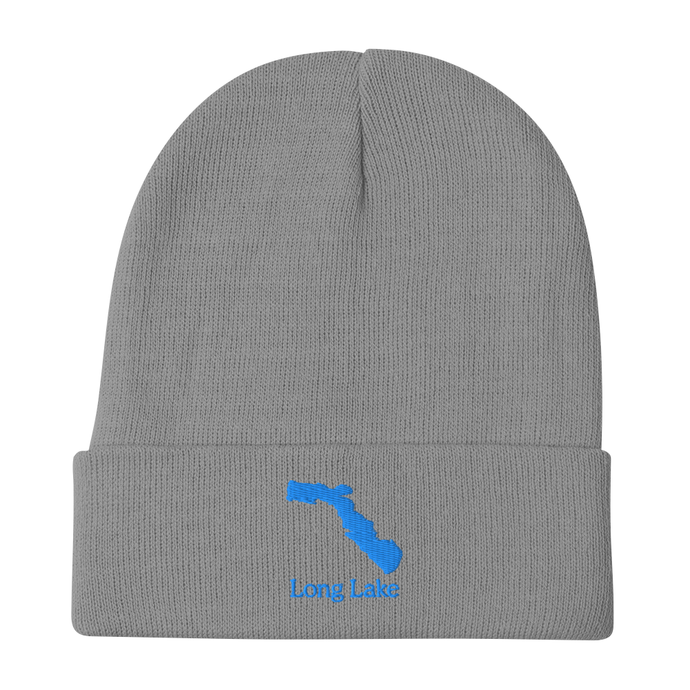 Long Lake Embroidered Beanie Hat