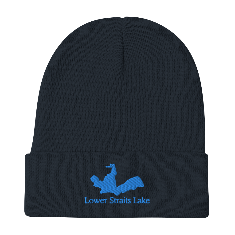 Embroidered Beanie with Lower Straits Lake