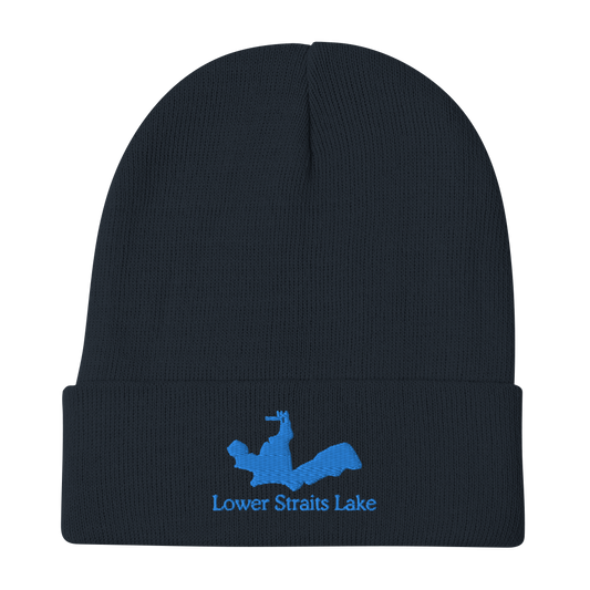 Embroidered Beanie with Lower Straits Lake