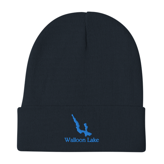 Walloon Lake Embroidered Beanie Hat