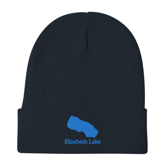 Elizabeth Lake Embroidered Beanie Hat