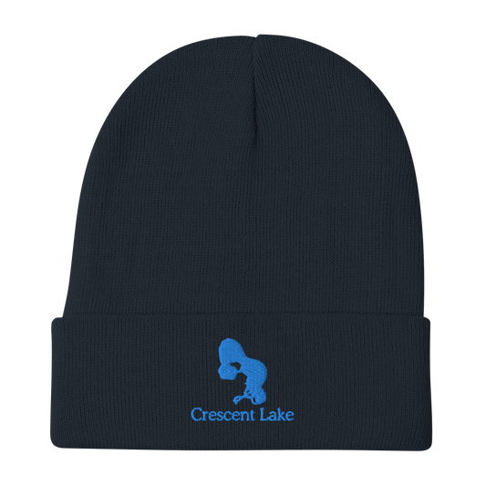 Crescent Lake Embroidered Beanie Hat