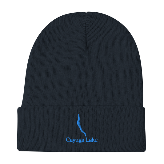 Cayuga Lake Embroidered Beanie Hat