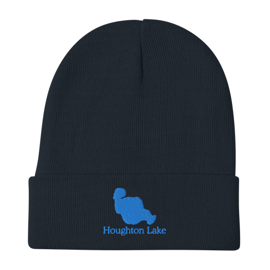 Houghton Lake Embroidered Beanie Hat