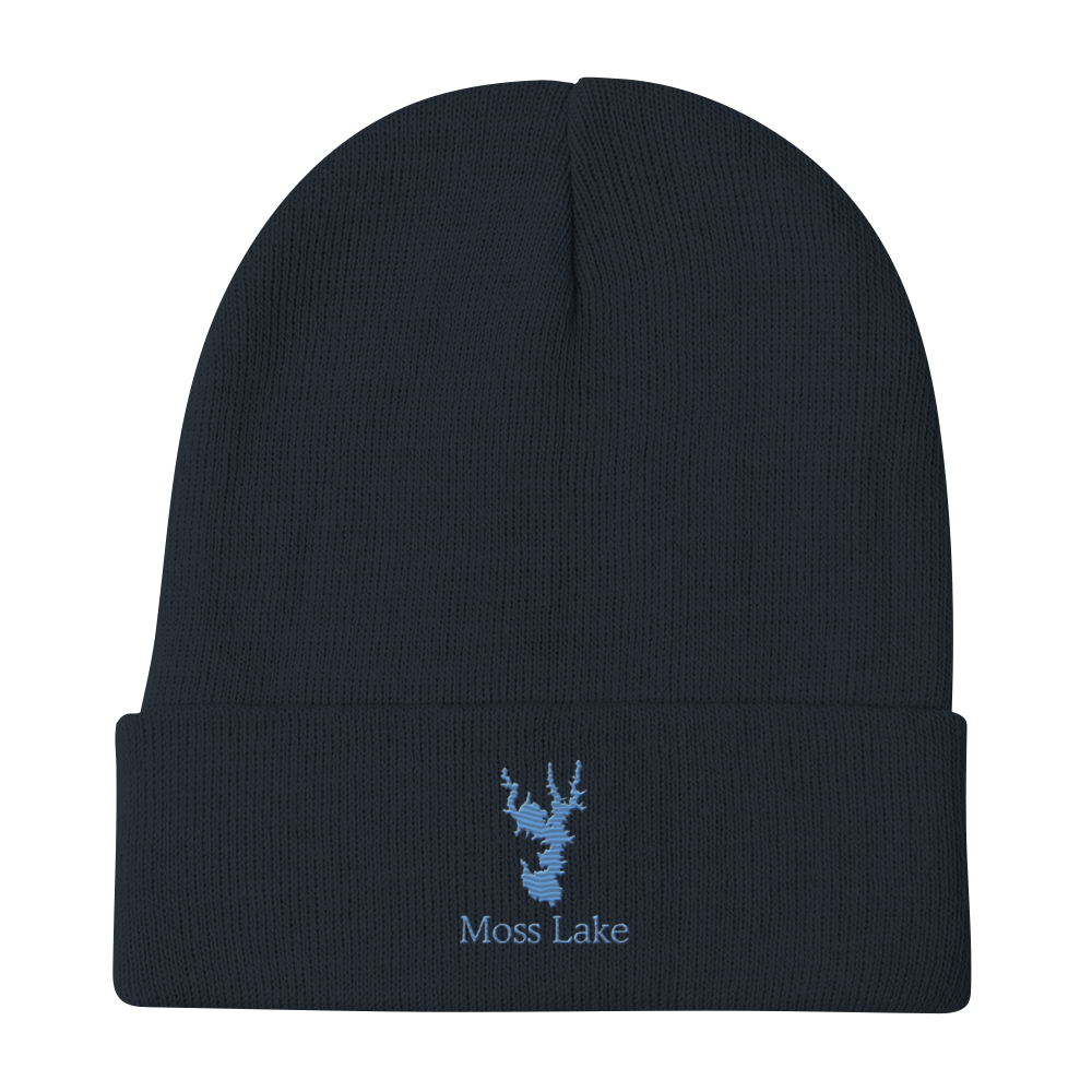 Moss Lake Embroidered Beanie Hat