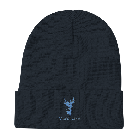 Moss Lake Embroidered Beanie Hat