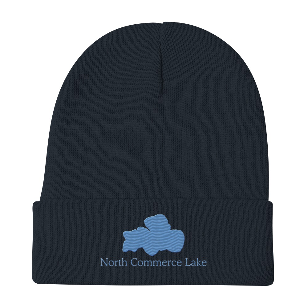 North Commerce Lake Embroidered Beanie Hat