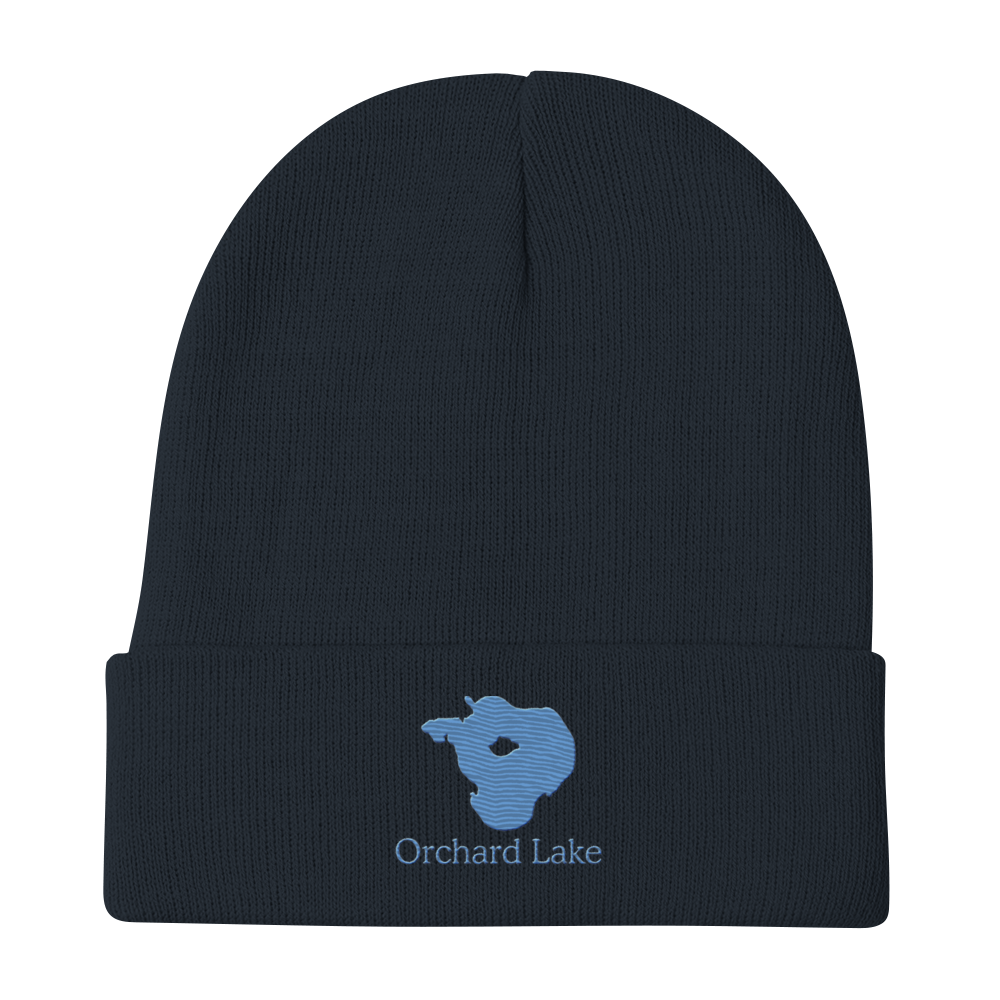 Orchard Lake Embroidered Beanie Hat