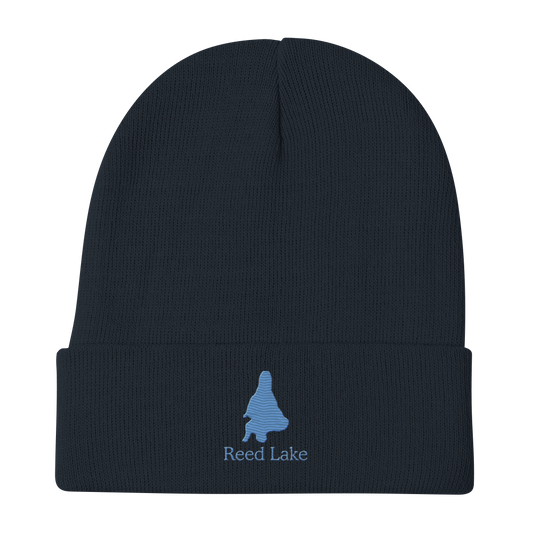 Reed Lake Embroidered Beanie Hat