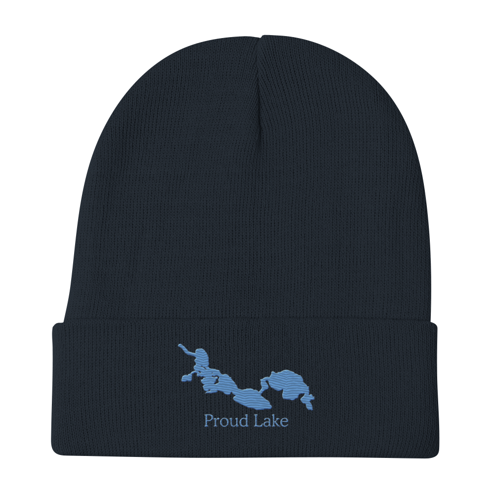 Proud Lake Embroidered Beanie Hat