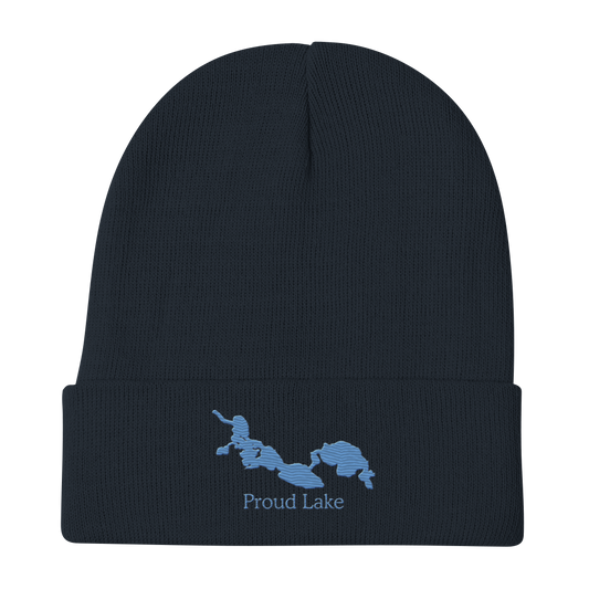 Proud Lake Embroidered Beanie Hat