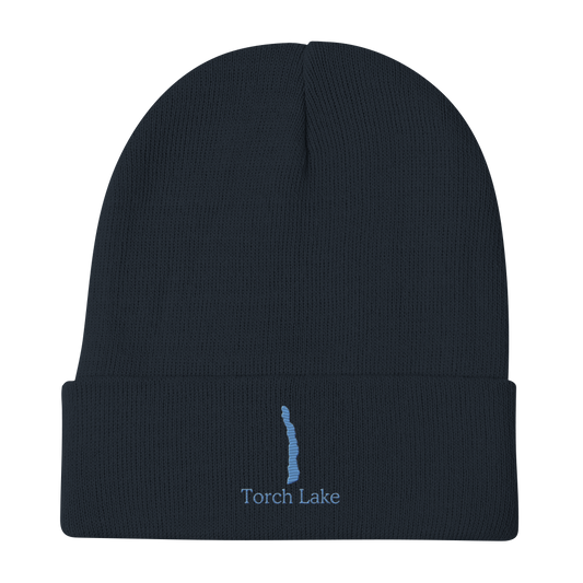 Torch Lake Embroidered Beanie Hat