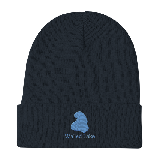 Walled Lake Embroidered Beanie Hat