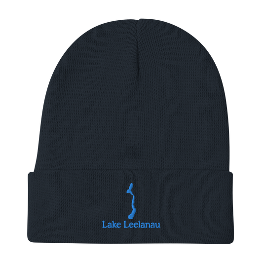 Lake Leelanau Embroidered Beanie Hat