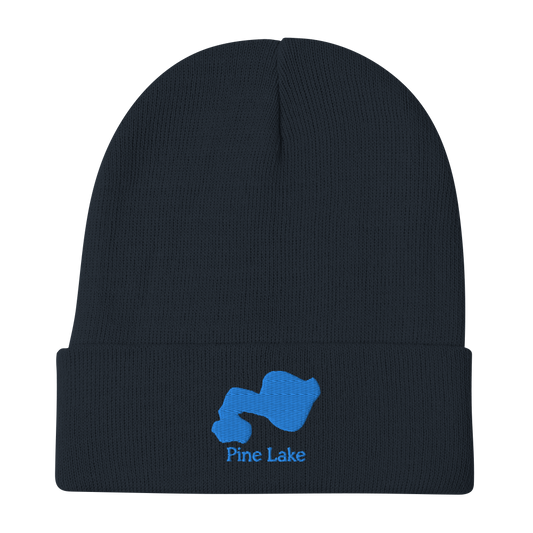 Pine Lake Embroidered Beanie Hat