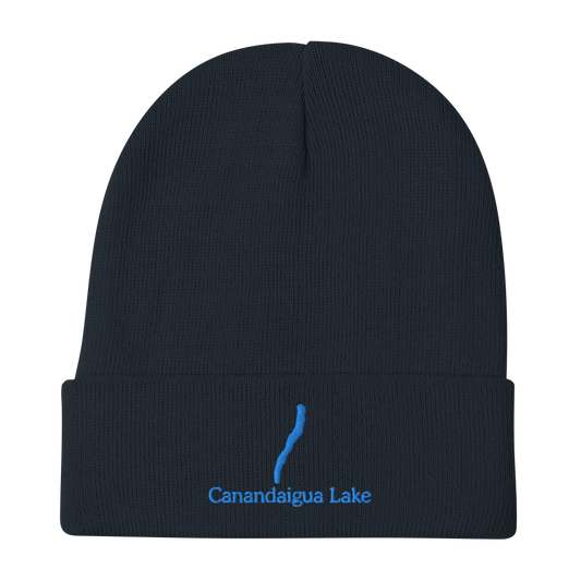 Canandaigua Lake Embroidered Beanie Hat