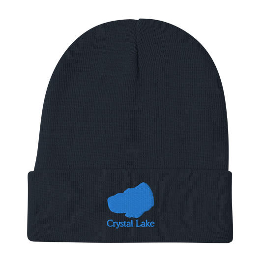 Crystal Lake Embroidered Beanie Hat