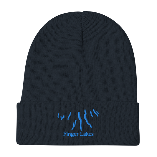Finger Lakes Embroidered Beanie Hat