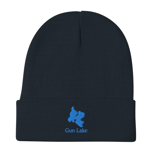 Gun Lake Embroidered Beanie Hat