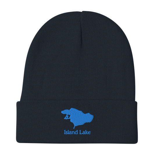 Island Lake Embroidered Beanie Hat