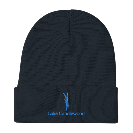 Lake Candlewood Embroidered Beanie Hat