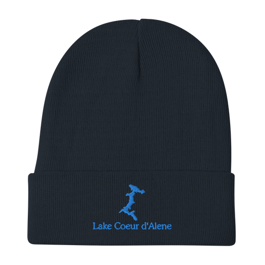 Lake Coeur d'Alene Embroidered Beanie Hat