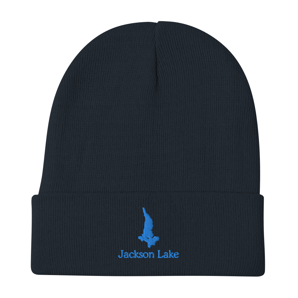 Jackson Lake Embroidered Beanie Hat