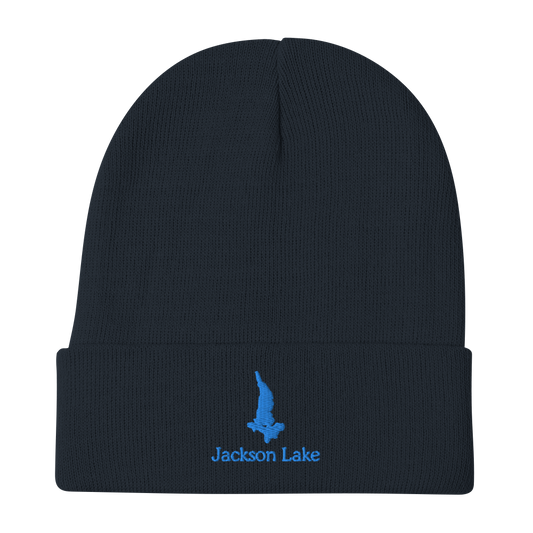 Jackson Lake Embroidered Beanie Hat
