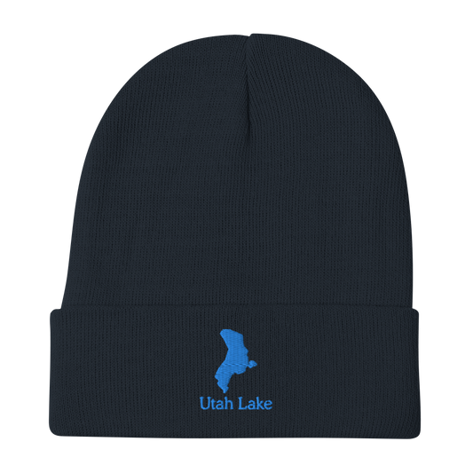 Utah Lake Embroidered Beanie Hat