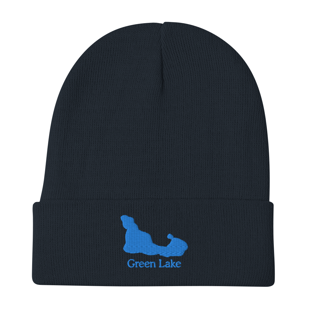 Green Lake Embroidered Beanie Hat