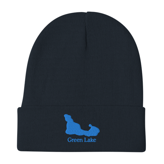 Green Lake Embroidered Beanie Hat