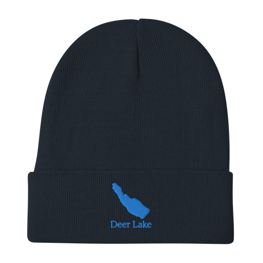 Deer Lake Embroidered Beanie Hat