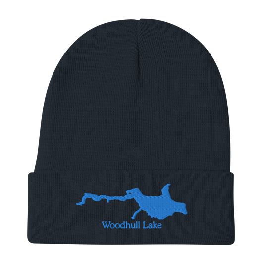 Woodhull Lake Embroidered Beanie Hat