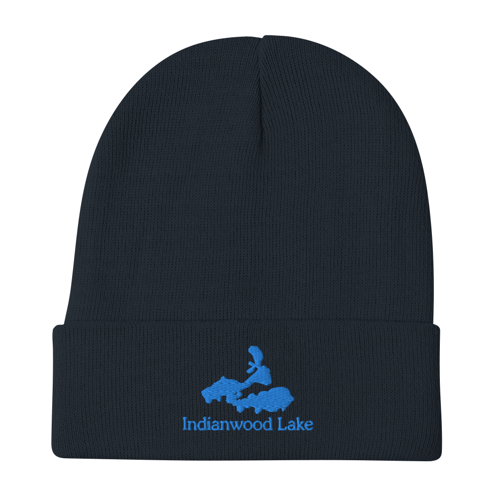 Indianwood Lake Embroidered Beanie Hat