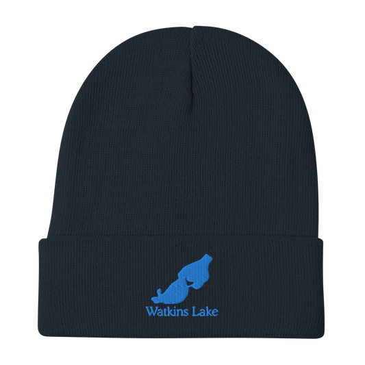 Watkins Lake Embroidered Beanie Hat