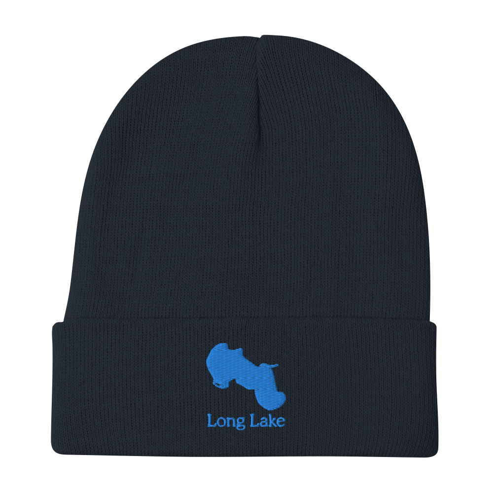 Long Lake Embroidered Beanie Hat