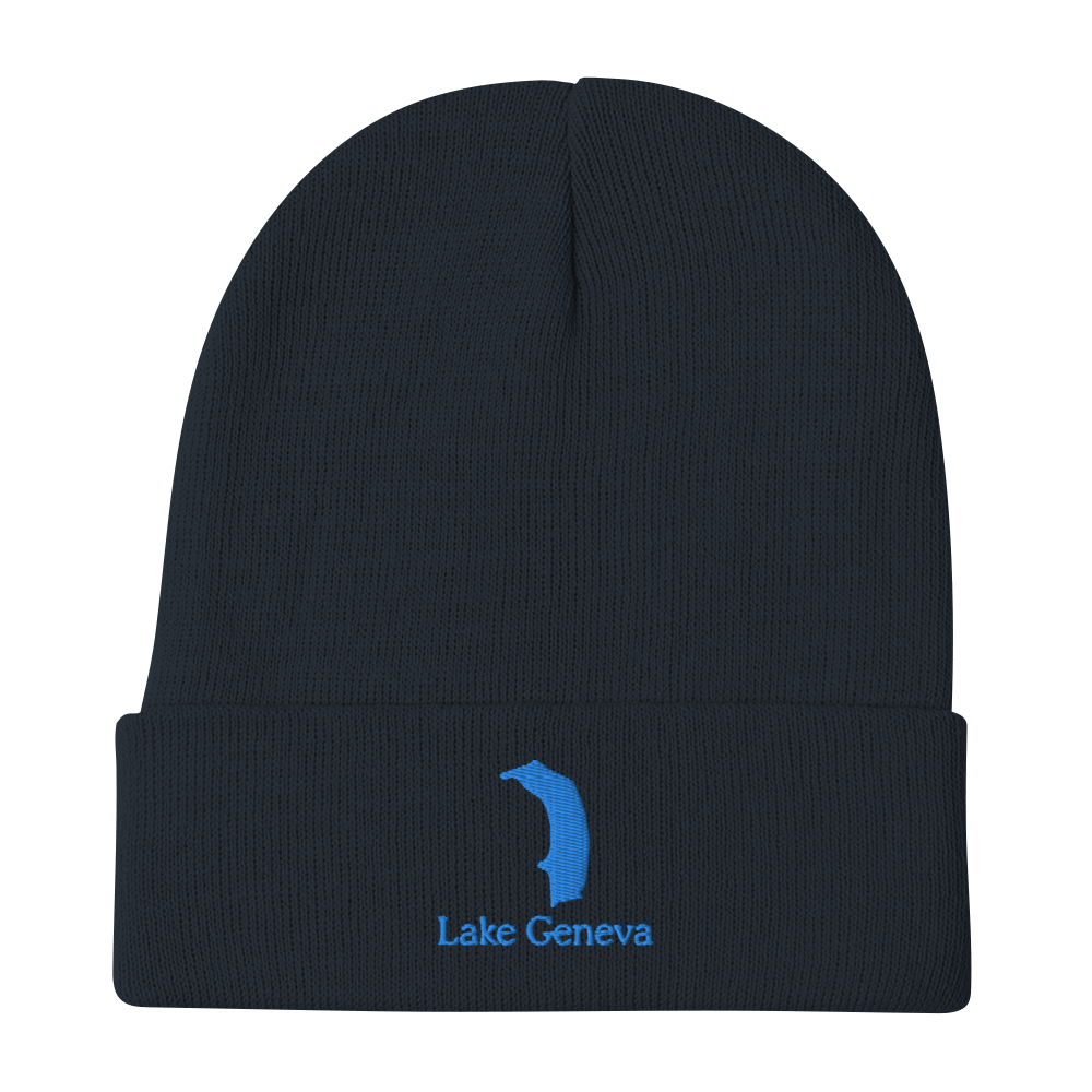 Lake Geneva Embroidered Beanie Hat
