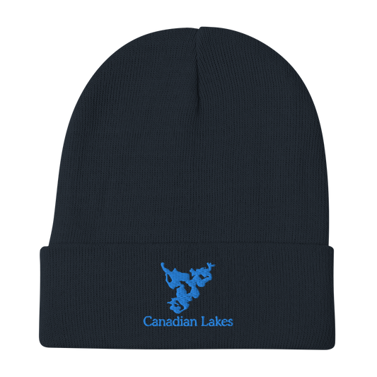 Canadian Lakes Embroidered Beanie Hat