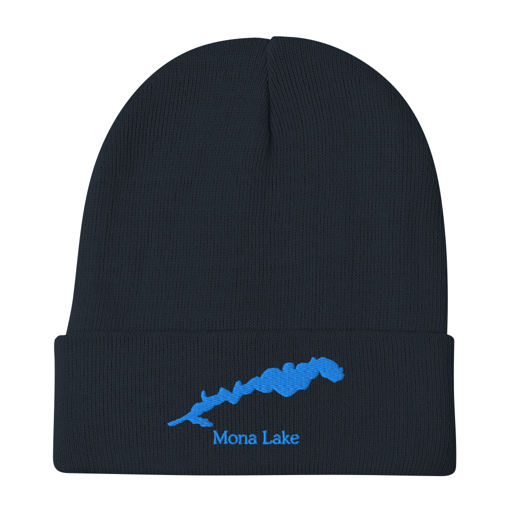 Mona Lake Embroidered Beanie Hat