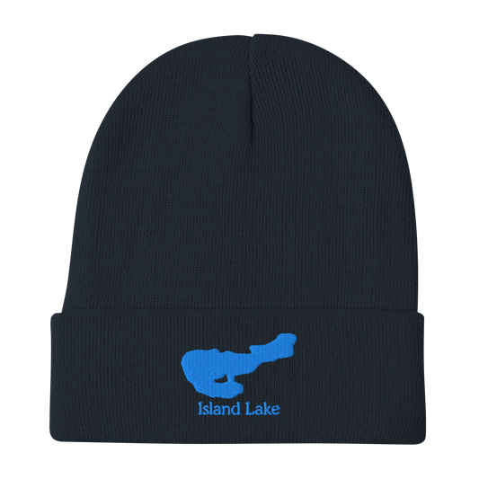 Island Lake Embroidered Beanie Hat