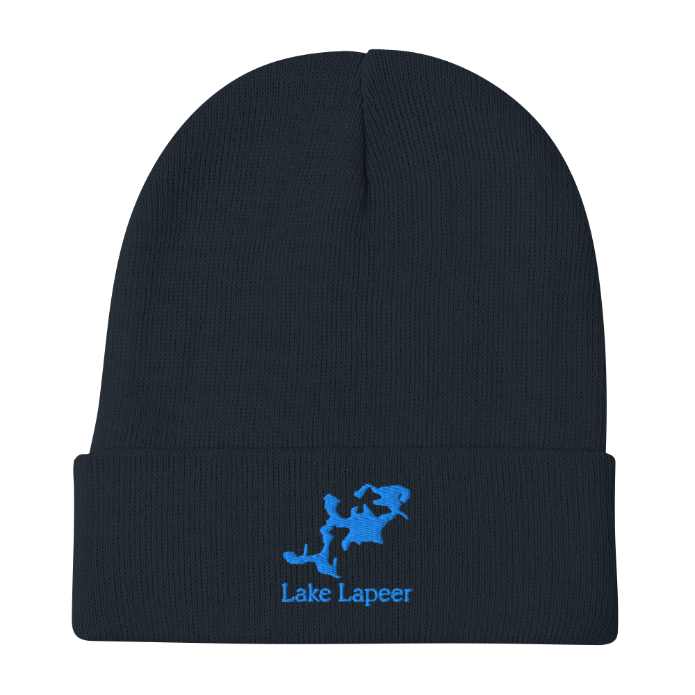 Lake Lapeer Embroidered Beanie Hat